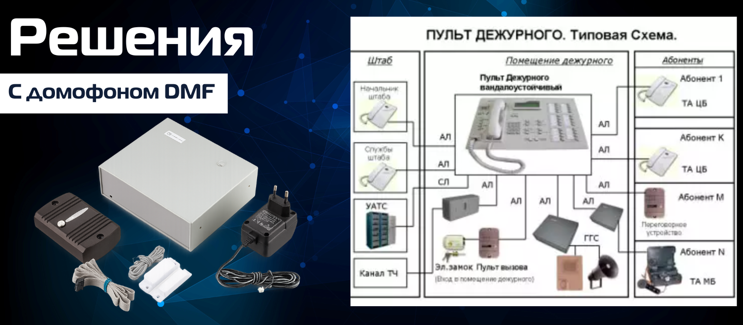 Домофоны пульт дежурного типовая схема