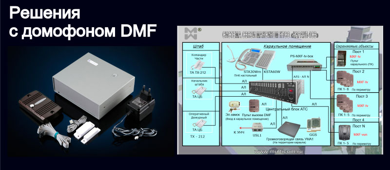 Домофон и система  связи караула