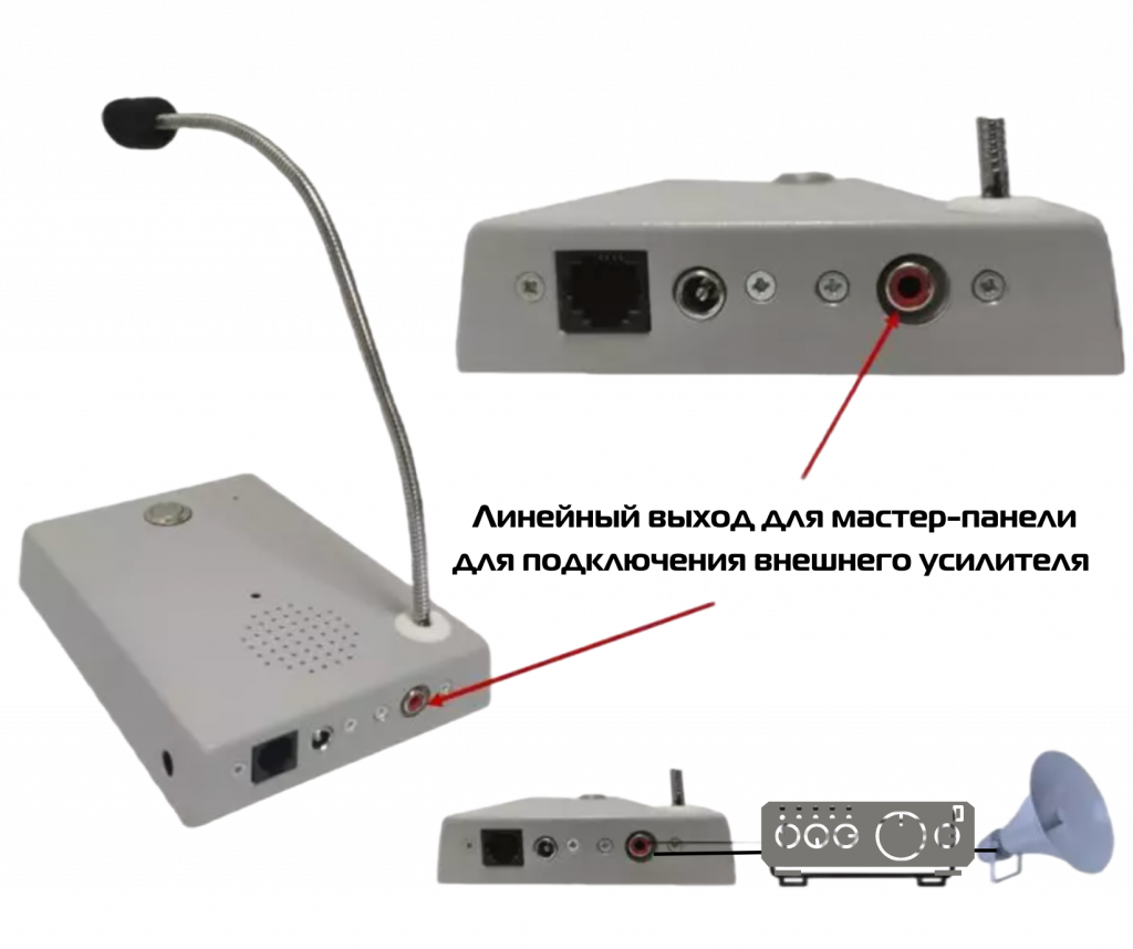 Мастер-панель переговорного устройства Максифон с линейным выходом