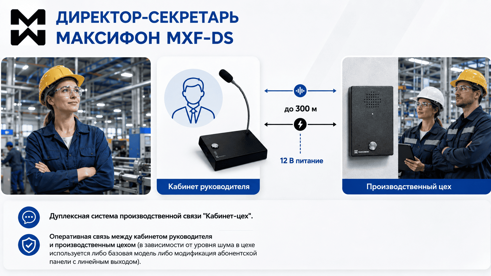 Дуплексная связь между кабинетом и производством - кабинет-цех Дуплексная связь между кабинетом и производством - кабинет-цех