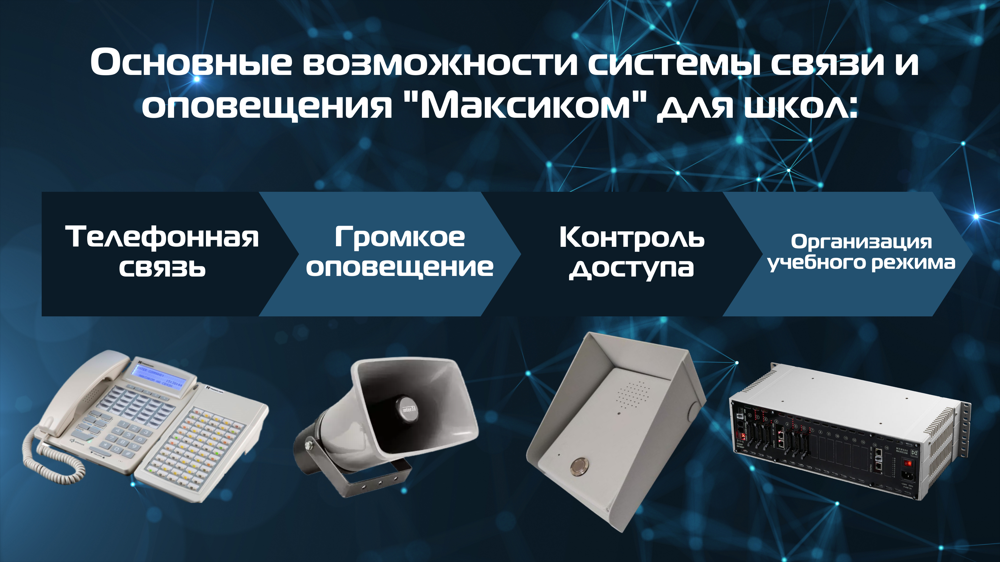 Возможности системы связи и оповещения для школ Возможности системы связи и оповещения для школ