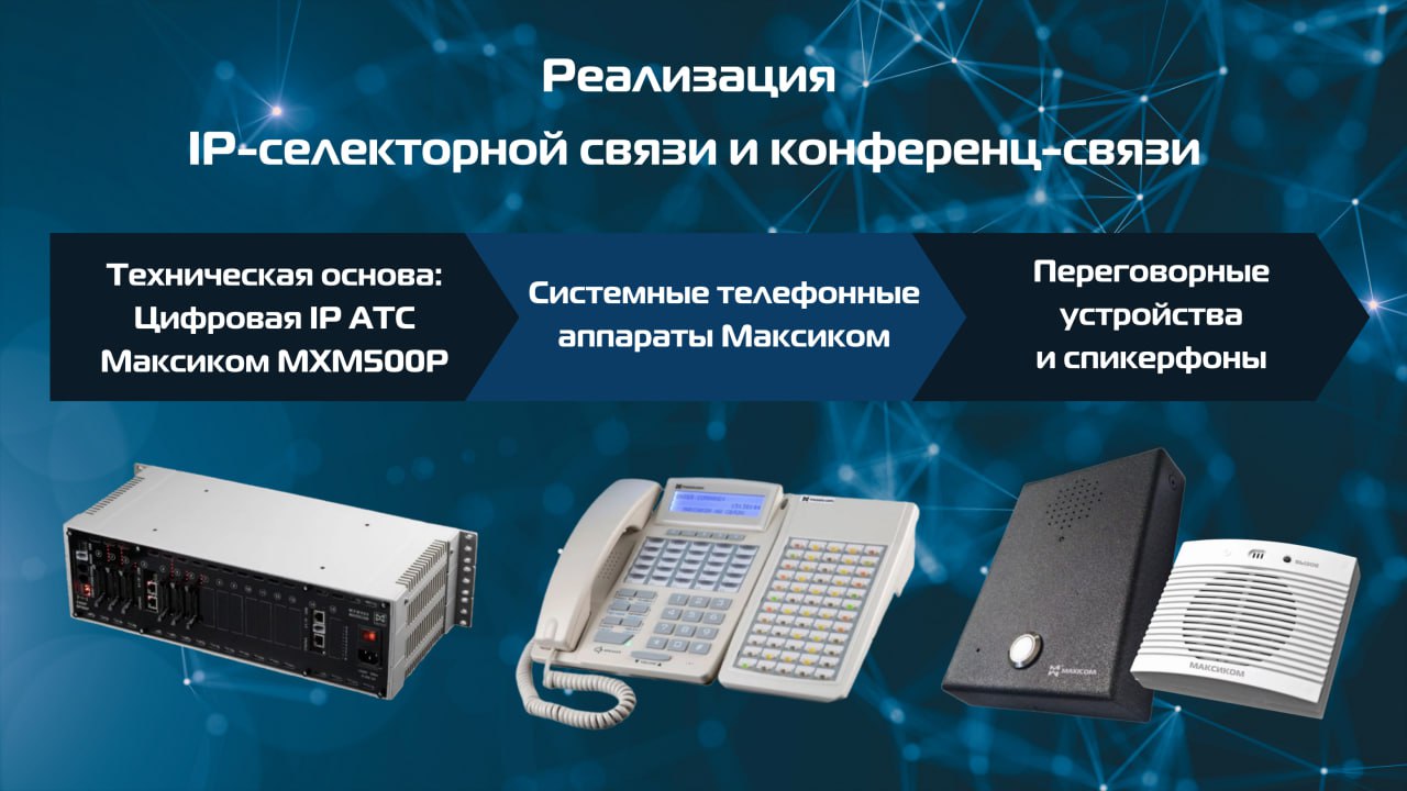 Реализация IP селекторной связи и конференц связи на предприятии Реализация IP селекторной связи и конференц связи на предприятии