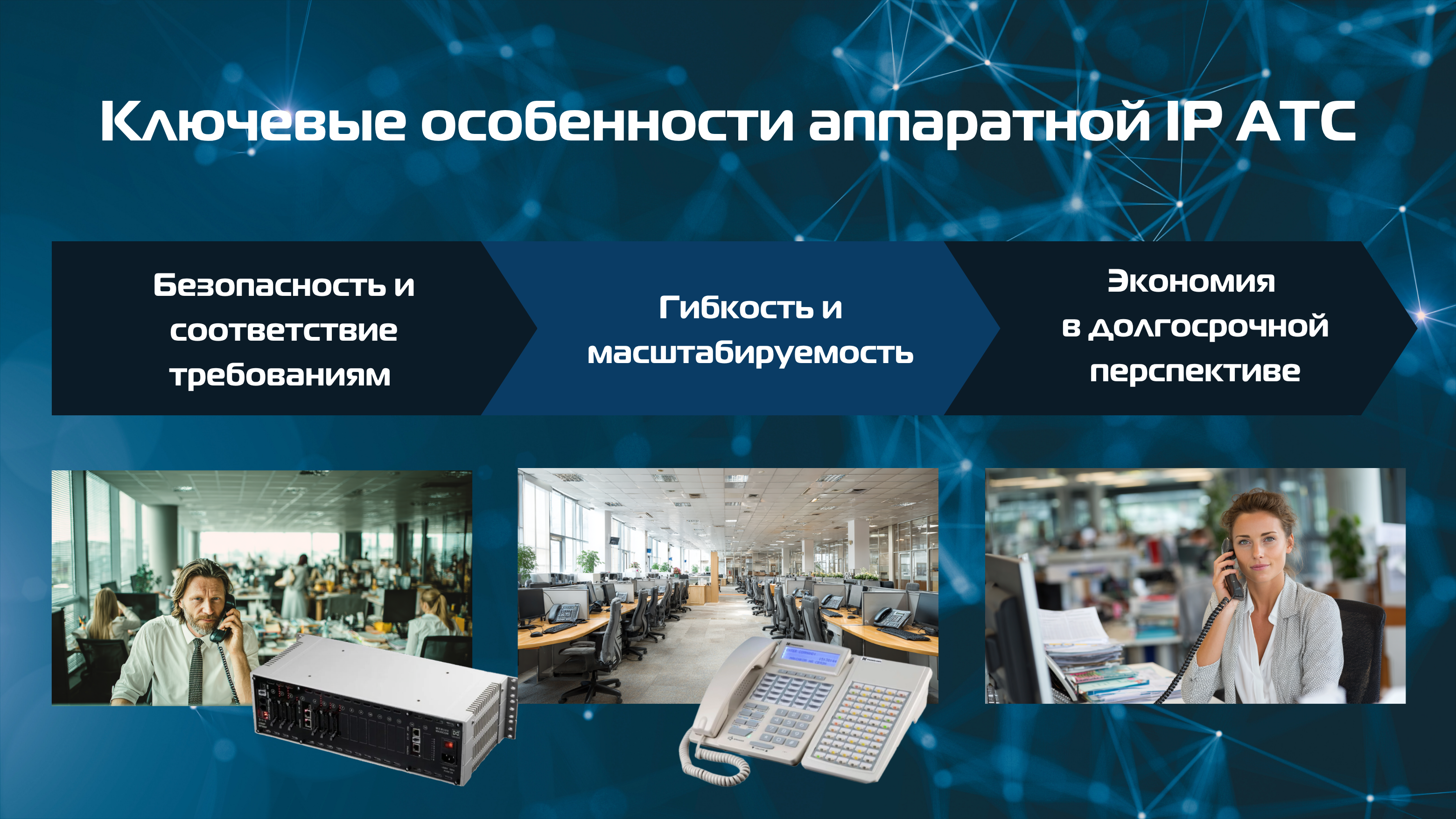 Ключевые особенности аппаратной IP АТС
