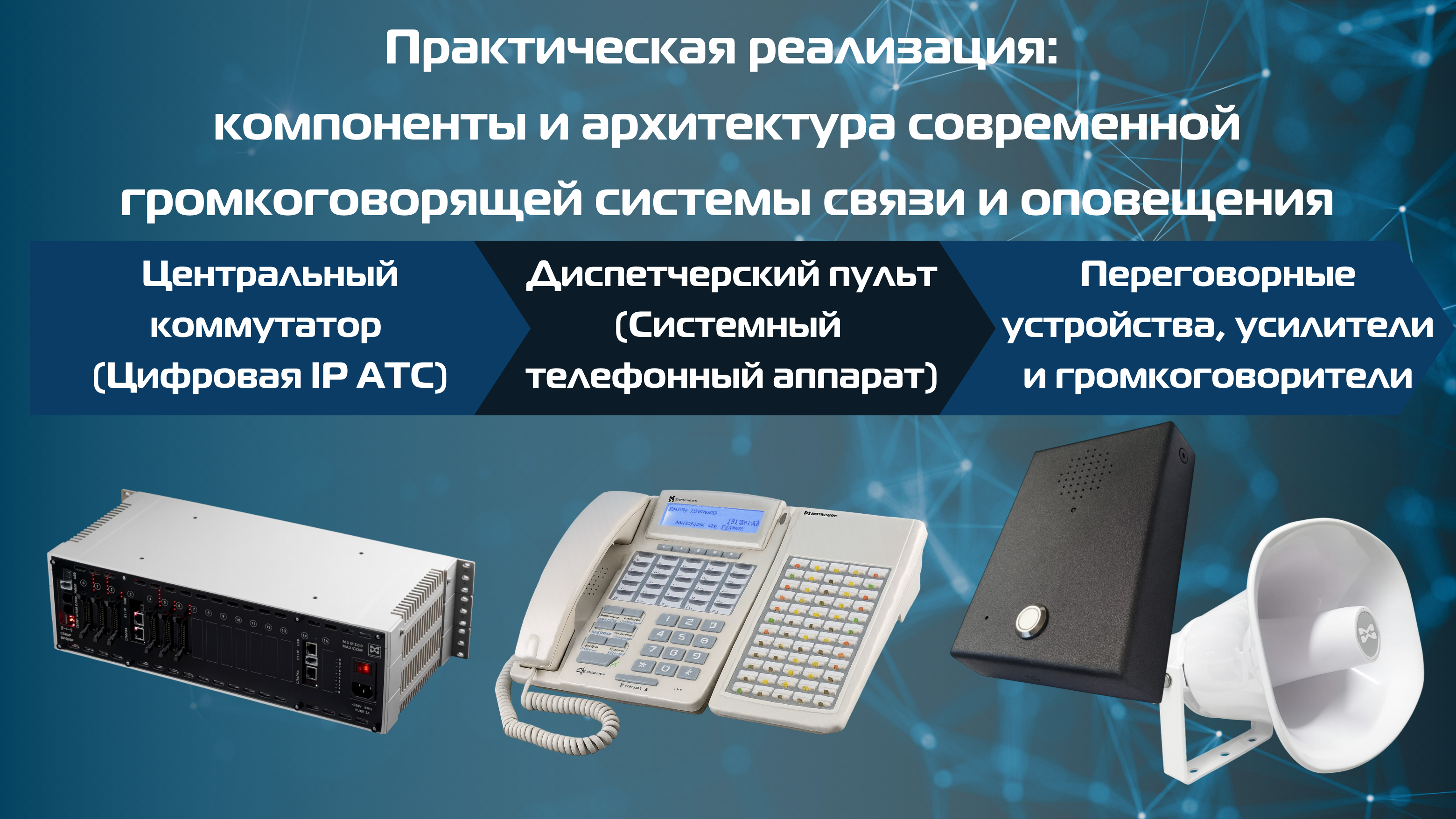 компоненты и архитектура современной громкоговорящей системы связи и оповещения Максиком компоненты и архитектура современной громкоговорящей системы связи и оповещения Максиком