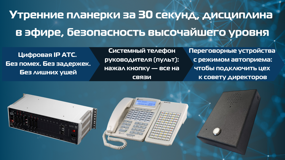 Утренние планерки за 30 секунд: как IP АТС экономит время руководителя Утренние планерки за 30 секунд: как IP АТС экономит время руководителя
