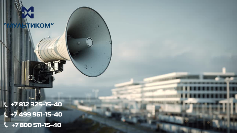Активный рупорный громкоговоритель для периметральной охраны и КПП Активный рупорный громкоговоритель для периметральной охраны и КПП