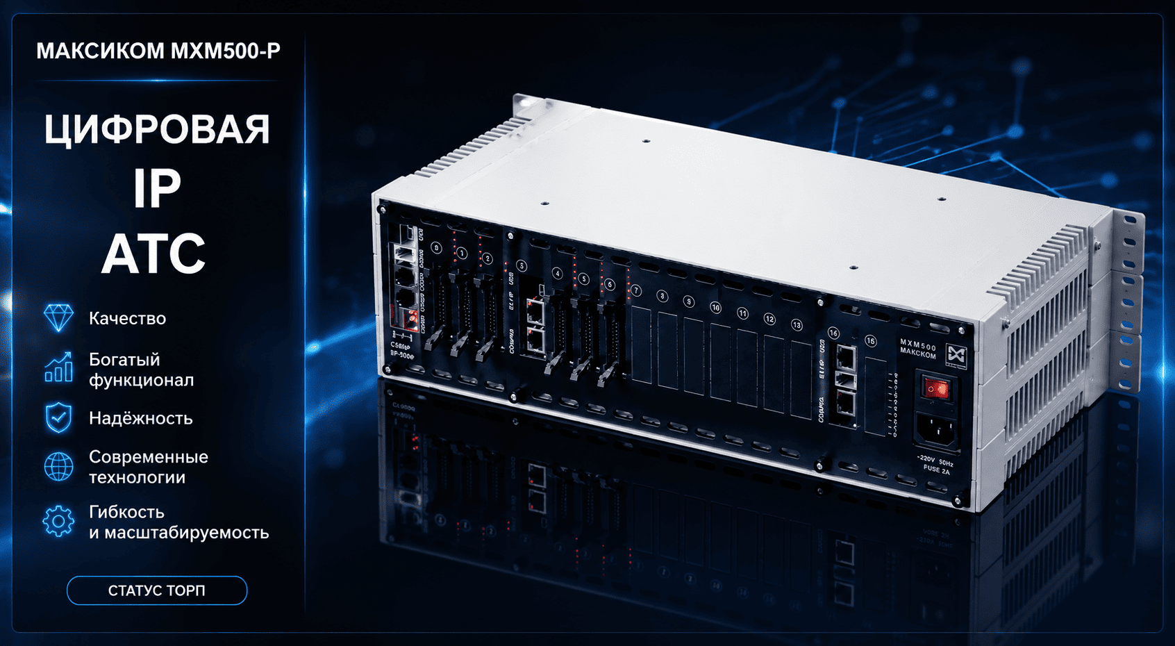 Цифровая IP АТС Максиком MXM500P