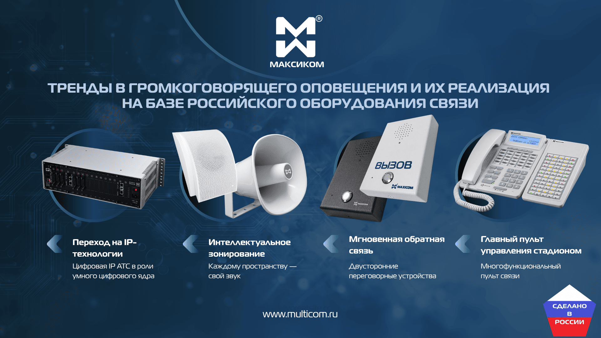 Тренды в громкоговорящего оповещения и их реализация на базе «Максиком» Тренды в громкоговорящего оповещения и их реализация на базе «Максиком»